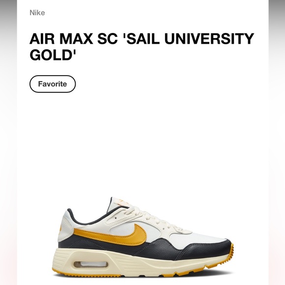 Nike Air Max SC ’Sail University Gold’ - Picture 4 of 13